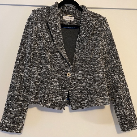 Calvin Klein Women’s Tweed Blazer / Suit Jacket - Size 8 - Picture 1 of 6